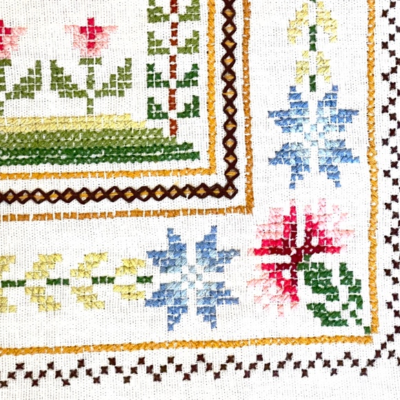 Vintage Columbia Minerva Gutierrez Cross Stitch Alphabet Sampler Unframed 77 - Picture 4 of 16